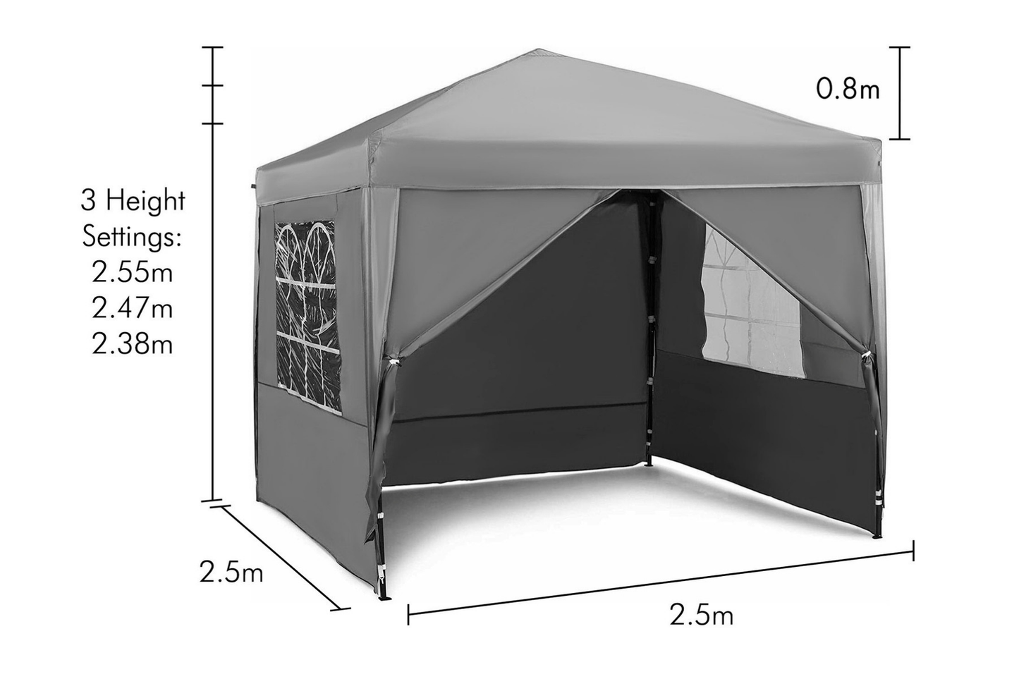 3m x 3m Gazebo - with sides